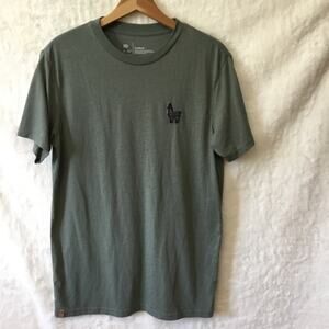 Tentree Green Woman's Embroidered Llama T-shirt
